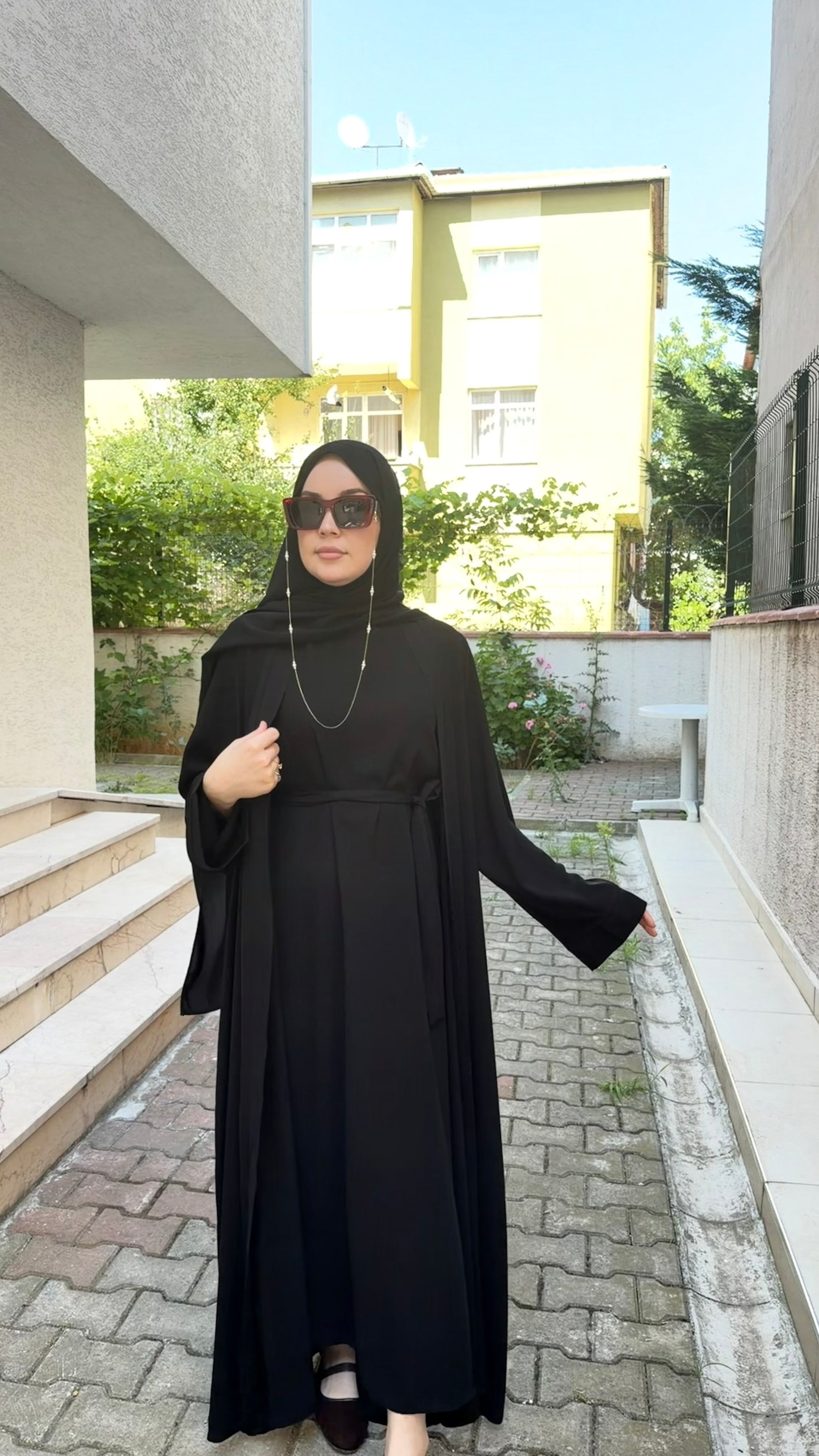 NOURA abaya set siyah