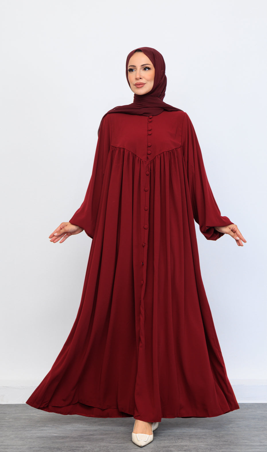 Prenses Bordo renk
