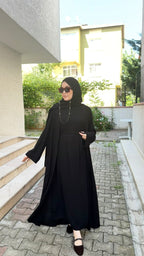 NOURA abaya set siyah