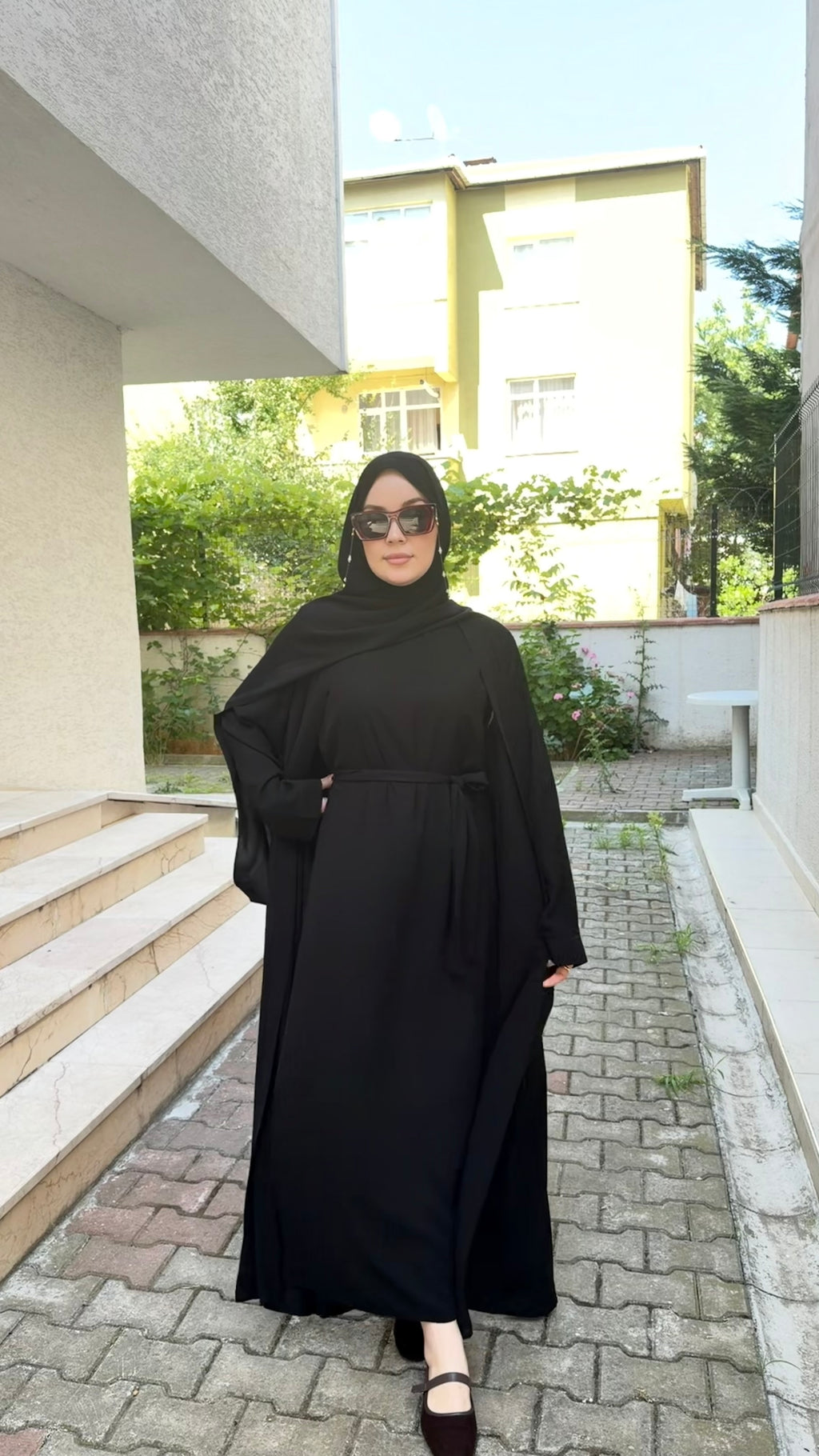 NOURA abaya set siyah