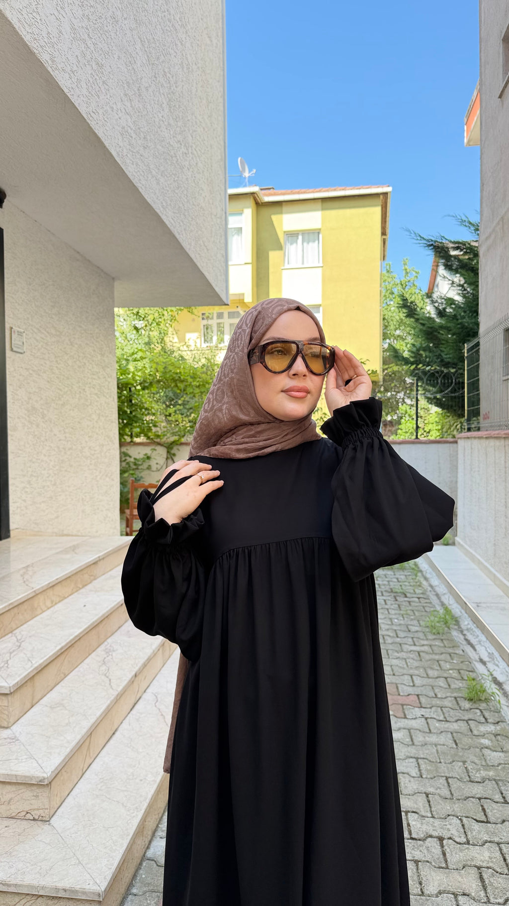 RANA elbise siyah