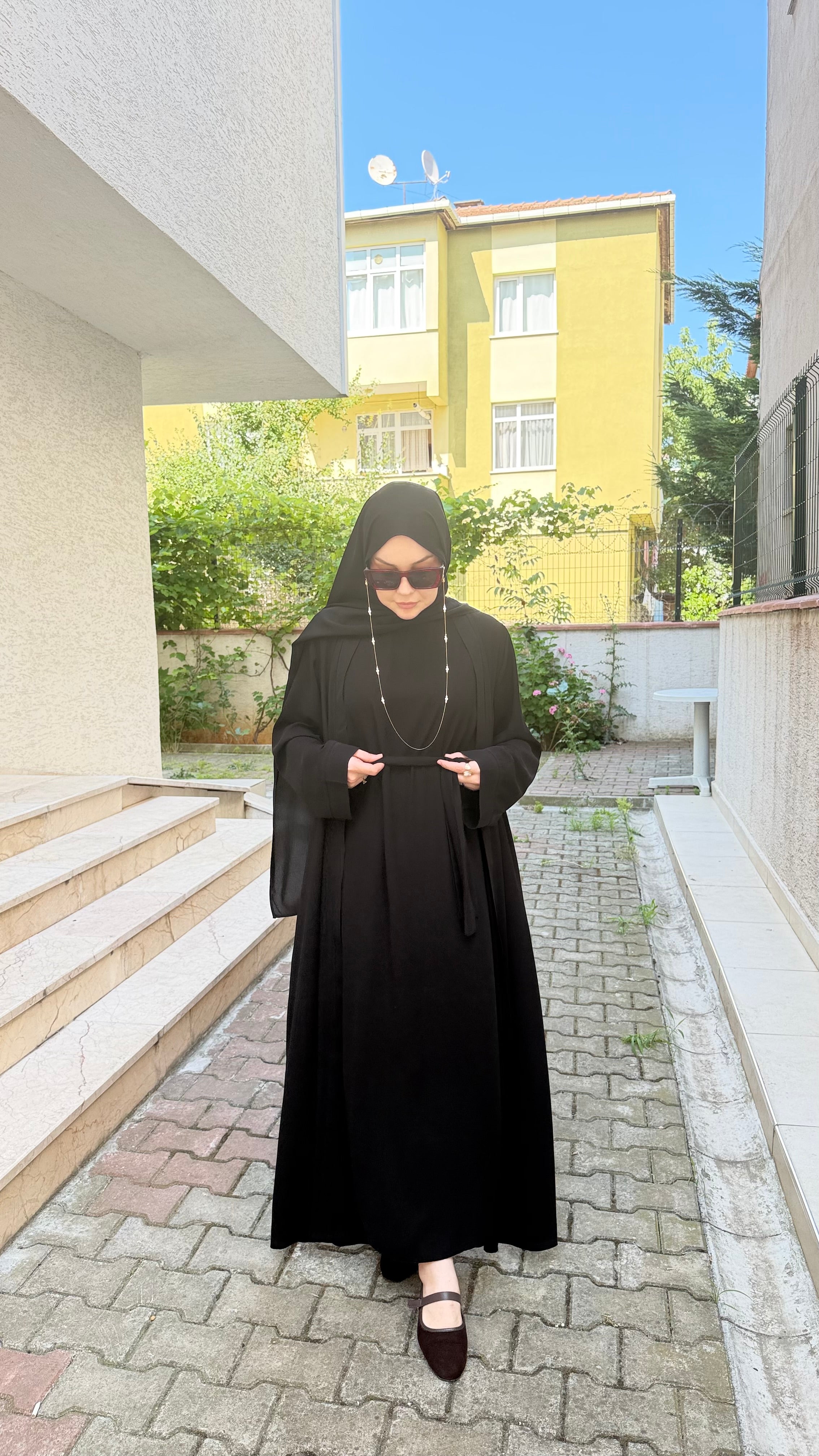 NOURA abaya set siyah