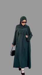 NOURA abaya set yeşil